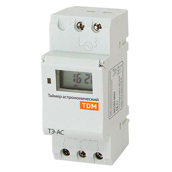 Таймер электронный астрономический ТЭ-АС 16А-DIN TDM SQ1503-0023 - Электрика, НВА - Реле, автоматизация и управление - Таймеры - . Магазин оборудования для автономного и резервного электропитания Ekosolar.ru в Новосибирске