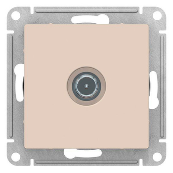 Розетка TV SE AtlasDesign оконечная 1DB, бежевая, механизм - Электрика, НВА - Выключатели и розетки - Розетки - . Магазин оборудования для автономного и резервного электропитания Ekosolar.ru в Новосибирске