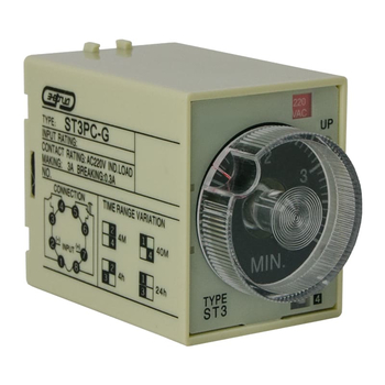 Реле времени 220V ST3PC-G (4-24h) Энергия - Электрика, НВА - Реле, автоматизация и управление - Реле времени - . Магазин оборудования для автономного и резервного электропитания Ekosolar.ru в Новосибирске