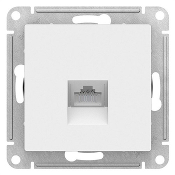 Розетка компьютерная SE AtlasDesign RJ45, белая механизм - Электрика, НВА - Выключатели и розетки - Розетки - . Магазин оборудования для автономного и резервного электропитания Ekosolar.ru в Новосибирске
