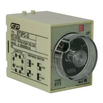 Реле времени 220V ST3PC-G (0.5-4min/40min/4h/24h) Энергия - Электрика, НВА - Реле, автоматизация и управление - Реле времени - . Магазин оборудования для автономного и резервного электропитания Ekosolar.ru в Новосибирске