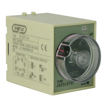 Реле времени 220V ST3PC-B (0.1-1s/10s/60s/6 min) Энергия - Электрика, НВА - Реле, автоматизация и управление - Реле времени - . Магазин оборудования для автономного и резервного электропитания Ekosolar.ru в Новосибирске