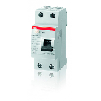 ABB FH202AC УЗО 2P 40A 30mA (AC) - Электрика, НВА - Модульное оборудование - Узо - . Магазин оборудования для автономного и резервного электропитания Ekosolar.ru в Новосибирске