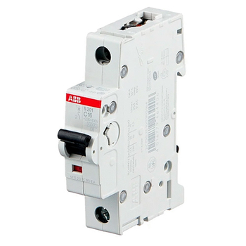 Автоматический выключатель ABB S201 1P 16А (С) 6kA - Электрика, НВА - Модульное оборудование - Автоматические выключатели - . Магазин оборудования для автономного и резервного электропитания Ekosolar.ru в Новосибирске
