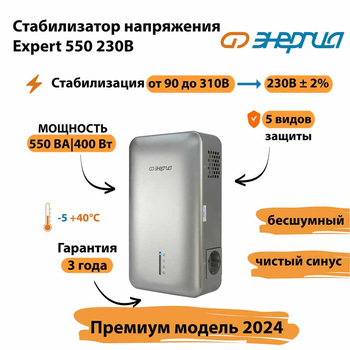Инверторный cтабилизатор напряжения Энергия Expert 550 230В - Стабилизаторы напряжения - Инверторные - . Магазин оборудования для автономного и резервного электропитания Ekosolar.ru в Новосибирске