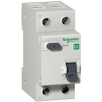 Дифференциальный автоматический выключатель Schneider Electric EASY 9 1P+N 20А 30мА C AC 4,5 кА - Электрика, НВА - Модульное оборудование - Дифференциальные автоматы - . Магазин оборудования для автономного и резервного электропитания Ekosolar.ru в Новосибирске