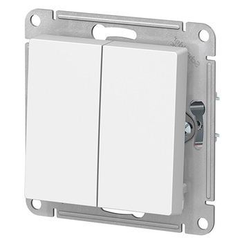 Выключатель Schneider Electric AtlasDesign 2-клавишный сх.5, 10АХ, белый, механизм - Электрика, НВА - Выключатели и розетки - Выключатели - . Магазин оборудования для автономного и резервного электропитания Ekosolar.ru в Новосибирске