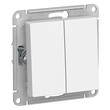 Выключатель Schneider Electric AtlasDesign 2-клавишный сх.5, 10АХ, белый, механизм - Электрика, НВА - Выключатели и розетки - Выключатели - . Магазин оборудования для автономного и резервного электропитания Ekosolar.ru в Новосибирске
