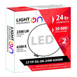 Светильник LightPhenomenON Downlightt LT-TP-DL-06-24W-6500K встраиваемый круглый Ф174 LED с выносным драйвером - Светильники - Светильники DOWNLIGHT - . Магазин оборудования для автономного и резервного электропитания Ekosolar.ru в Новосибирске